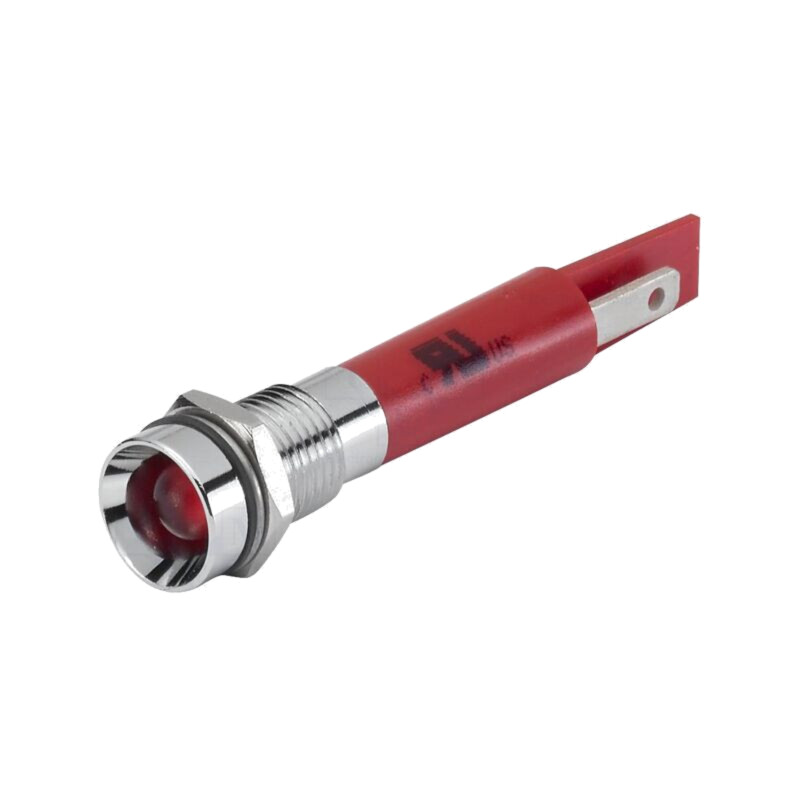Lampă de control: LED; concav; galbenă; 24VDC; 24VAC; Ø8mm; 17