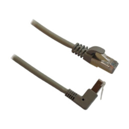 Patch cord; RJ45 mufă,RJ45 mufă în unghi inferioară; F/UTP; 6
