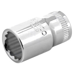 Cap; 12-puncte,tubulară; 13mm; 1/4"; Lung.manşon: 24,7mm