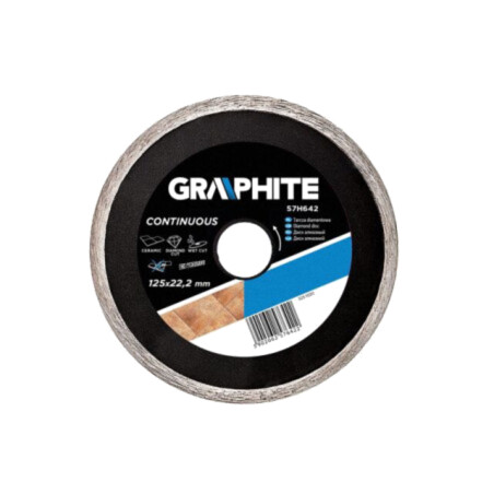 Disc de tăiere diamantat; Ø: 125mm; Øorif: 22,2mm; Gr.disc: 2,2mm