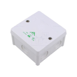 Carcasă: cutie de conexiuni; X: 87mm; Y: 87mm; Z: 52mm; IP66; albe