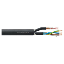 Cablu: cablu pentru microfon; 2x0,23mm2,3x1,5mm2; negru; Cu