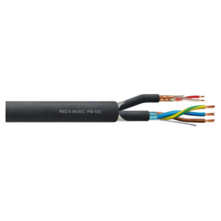 Cablu: cablu pentru microfon; 2x0,23mm2,3x1,5mm2; negru; Cu