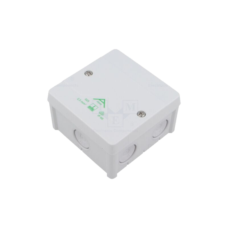 Carcasă: cutie de conexiuni; X: 87mm; Y: 87mm; Z: 52mm; IP66; gri Carcasă: cutie de conexiuni; X: 87mm; Y: 87mm; Z: 52mm; IP66; gri