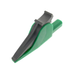 Bornă crocodil; 36A; 1kV; verde; Capacitate prindere: max.41mm