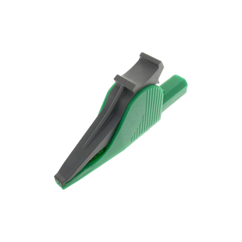 Bornă crocodil; 36A; 1kV; verde; Capacitate prindere: max.41mm