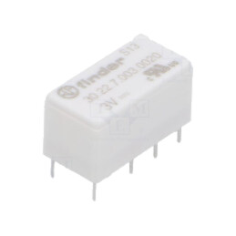 Releu: electromagnetic; DPDT; Ubobină: 3VDC; 3A; 2A/125VAC; 30.22