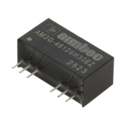 Convertor: DC/DC; 3W; Uintr: 36÷72VDC; Uieş: 12VDC; Iieş: 250mA; SIP8