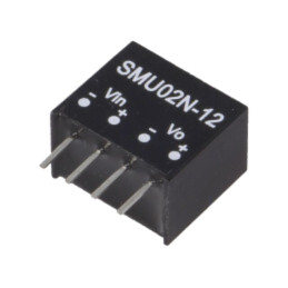 Convertor: DC/DC; 2W; Uintr: 21,6÷26,4VDC; Uieş: 12VDC; SIP4; SMU02