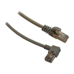 Patch cord; RJ45 mufă,RJ45 mufă în unghi dreaptă; F/UTP; 6; Cu