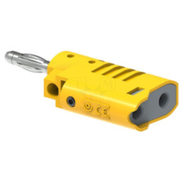 Conector: banană 4mm; mufă; 36A; 30VAC; 60VDC; galbenă; neizolat