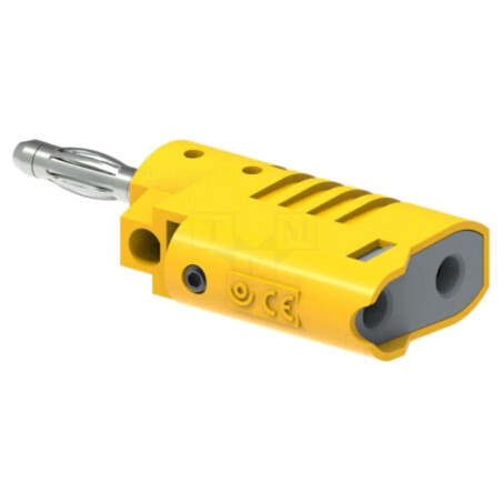 Conector: banană 4mm; mufă; 36A; 30VAC; 60VDC; galbenă; neizolat