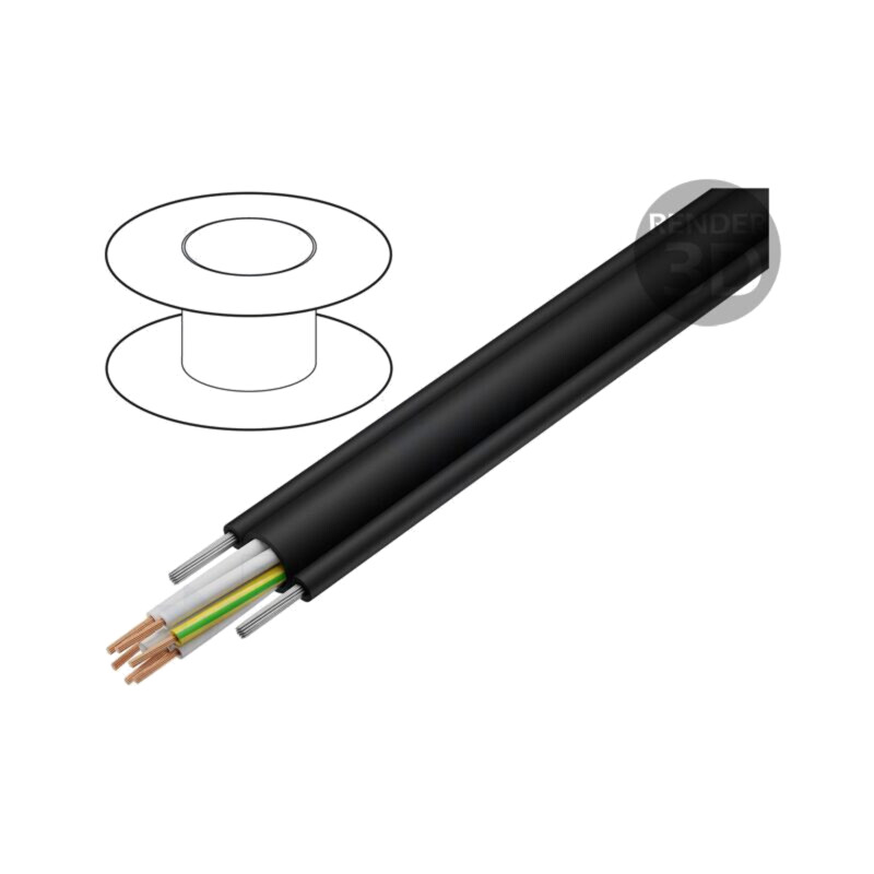 Cablu; LIFTTEC® FYMYTW; 5x1,5mm2; neecranat; 300V,500V; Cu; litat