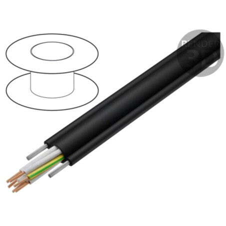 Cablu; LIFTTEC® FYMYTW; 5x1,5mm2; neecranat; 300V,500V; Cu; litat