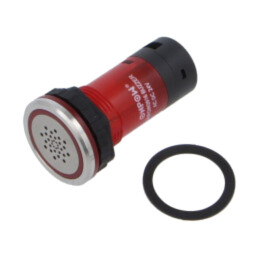 Semnalizator: acustic; 85dB; Ilum: LED; IP67; Ø16mm; max.8mm; 24VDC