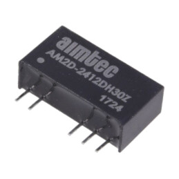 Convertor: DC/DC; 2W; Uintr: 21,6÷26,4VDC; Uieş: 12VDC; Iieş: 83mA