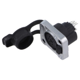 Conector: XLR; soclu; mamă; Z Series; 7,5A; 50V; PIN: 5; IP65; lipire