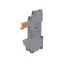 Stativ; pentru şină DIN; -40÷85°C; 6,2x93x66mm; RAL 7042; 8A
