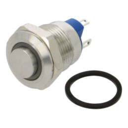 Comutator: anti-vandalism; Poz: 2; SPST-NO; 2A/36VDC; IP65; galben