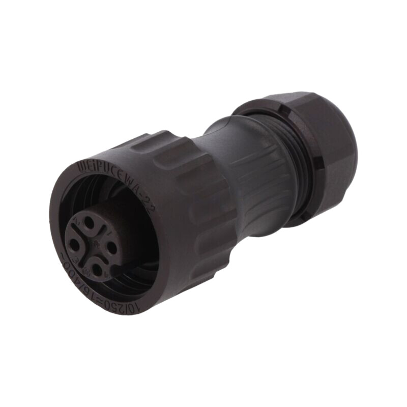 Conector: circular; mufă; mamă; PIN: 4; IP67; WA22; 3+PE; 7÷12mm; 16A Conector: circular; mufă; mamă; PIN: 4; IP67; WA22; 3+PE; 7÷12mm; 16A