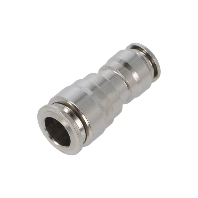 Racord push-in; simplu,de trecere; -0,99÷20bar; alamă nichelată Racord push-in; simplu,de trecere; -0,99÷20bar; alamă nichelată