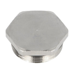 Capac de protecţie; metal; Filet: PG16; Cheie: 24mm; cu sigiliu