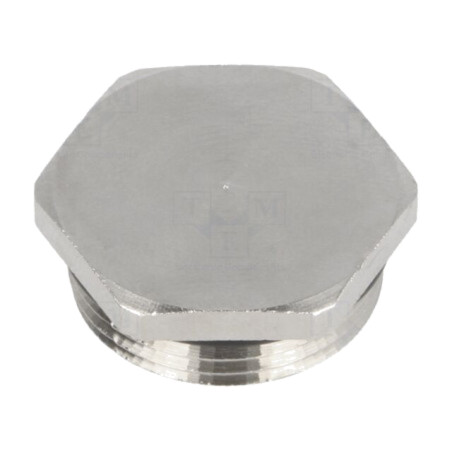Capac de protecţie; metal; Filet: PG16; Cheie: 24mm; cu sigiliu