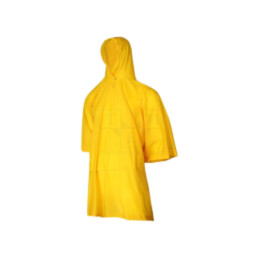 Raincoat; Size: one size; yellow; with a hood; poncho