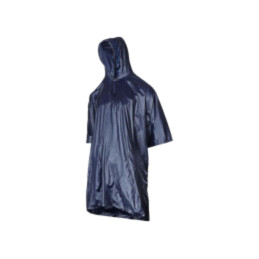 Raincoat; Size: one size; blue; with a hood; poncho