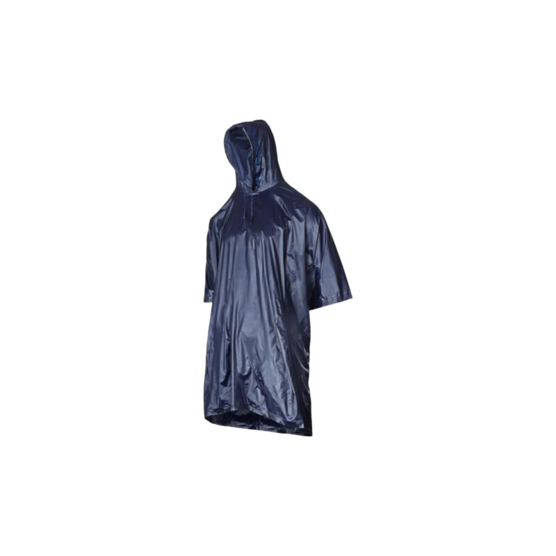 Raincoat; Size: one size; blue; with a hood; poncho Raincoat; Size: one size; blue; with a hood; poncho