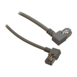 Patch cord; U/UTP; 5e; litat; Cu; LSZH; gri; 2m; 26AWG; fără halogen