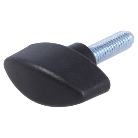 Buton de reglare a fluturilor; Filet ext: M10; 20mm; H: 34mm