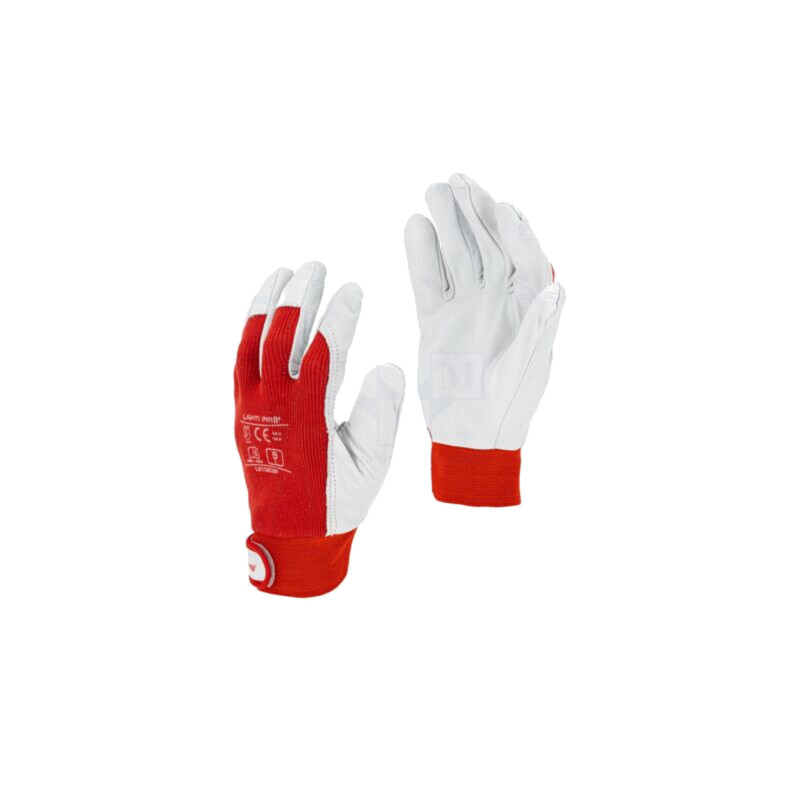 Mănuşi de protecţie; Dimensiune: 8; albă-roşie; agăţătoare Mănuşi de protecţie; Dimensiune: 8; albă-roşie; agăţătoare