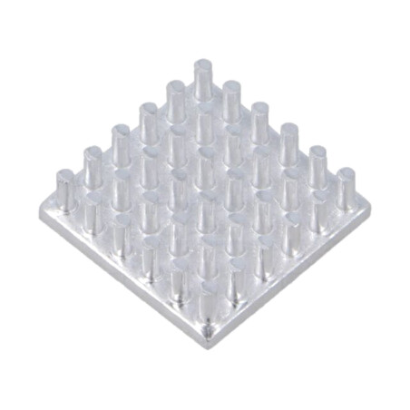 Radiator: extrudat; cu aripioare; naturală; L: 22mm; W: 22mm; brut