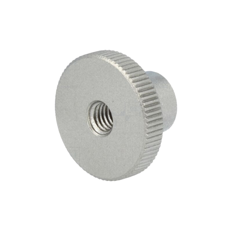 Buton de reglare; Ø: 24mm; Filet int: M6; H: 15mm; oțel inoxidabil Buton de reglare; Ø: 24mm; Filet int: M6; H: 15mm; oțel inoxidabil