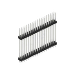 Conector: şiruri pini; şir pini; tată; PIN: 40; 3A; 250V; THT; 2,54mm