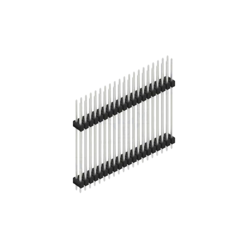 Conector: şiruri pini; şir pini; tată; PIN: 40; 3A; 250V; THT; 2,54mm Conector: şiruri pini; şir pini; tată; PIN: 40; 3A; 250V; THT; 2,54mm