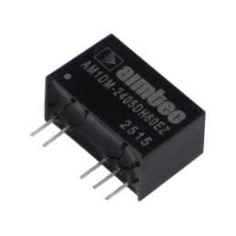 Convertor: DC/DC; 1W; Uintr: 21,6÷26,4VDC; Uieş: -5VDC; Uieş2: 5VDC