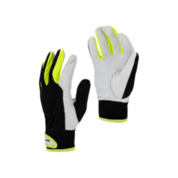 Mănuşi de protecţie; Dimensiune: 11; negru/galben; agăţătoare