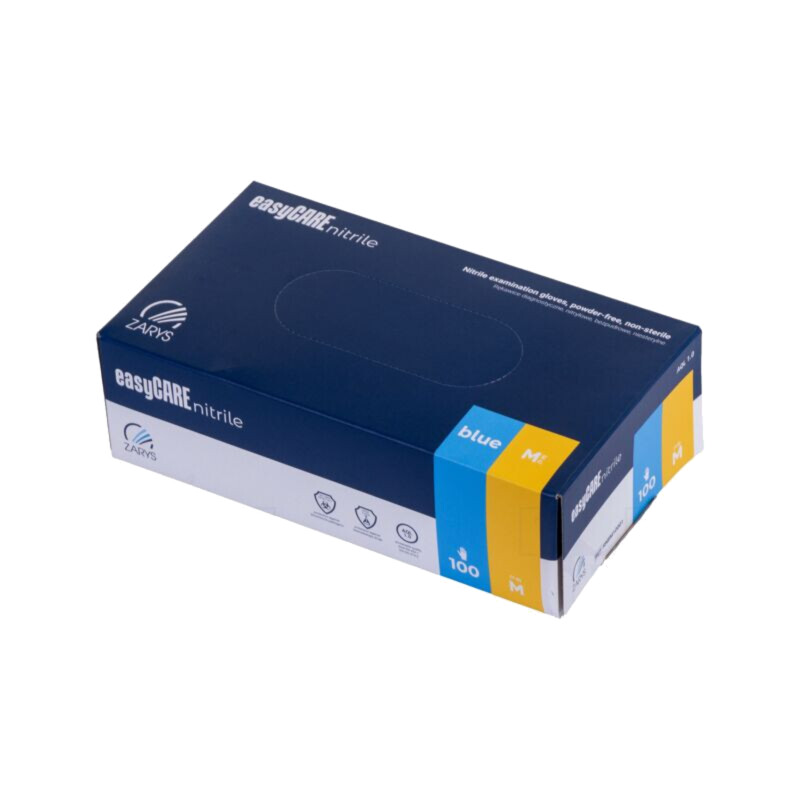 Mănuşi de protecţie; Dimensiune: M; albastră; nitril; 100buc. Mănuşi de protecţie; Dimensiune: M; albastră; nitril; 100buc.