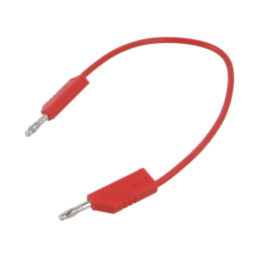 Cablu de măsurare; 60VDC; 30VAC; 16A; Lung: 250mm; roşie; MLN 25/1