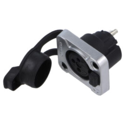 Conector: XLR; soclu; mamă; Z Series; 16A; 50V; PIN: 3; IP65; lipire