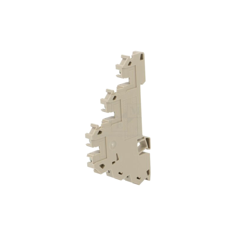 Splice terminal: rail; 2.5mm2; ways: 3; terminals: 6; beige; wemid