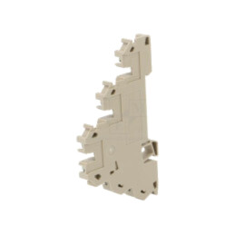 Splice terminal: rail; 2.5mm2; ways: 3; terminals: 6; beige; wemid