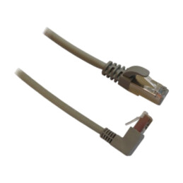 Patch cord; RJ45 mufă,RJ45 mufă în unghi superioară; U/UTP; 5e