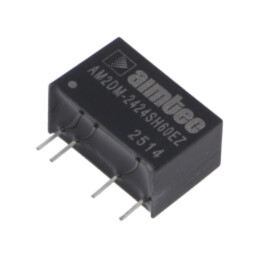 Convertor: DC/DC; 2W; Uintr: 21,6÷26,4VDC; Uieş: 24VDC; Iieş: 84mA