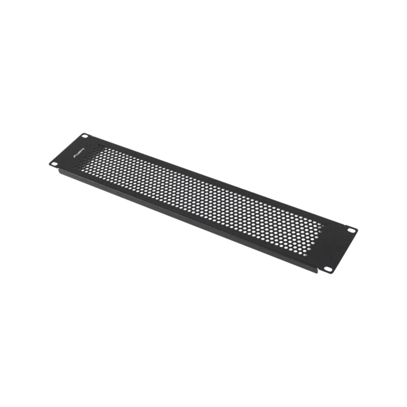 Capac de protecţie; 2U; neagră; Standard: 19"; perforat