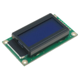 Afişaj: LCD; alfanumerice; STN Negative; 8x2; albastru; LED; PIN: 14
