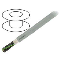 Cablu: cablu de control; JZ-HF; 10G1mm2; PVC; gri; litat; Cu; 10,9mm