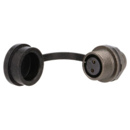 Conector: circular; soclu; mamă; PIN: 2; IP67; ST12; 13A; 250V; lipire
